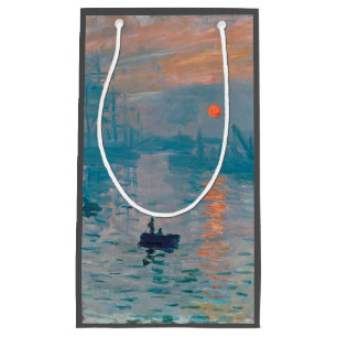 Claude Monet Impression Sunrise French Small Gift Bag