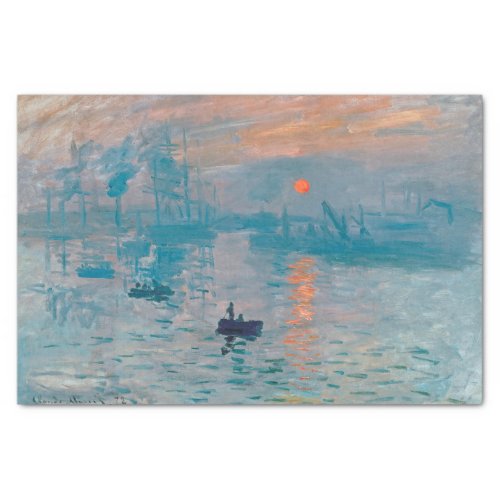 Claude Monet Impression Sunrise French Tissue Paper