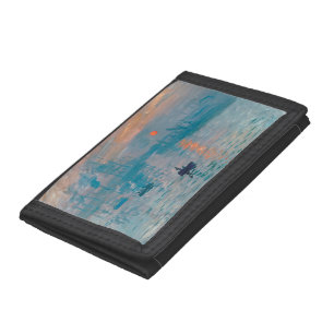 Claude Monet Impression Sunrise French Tri-fold Wallet