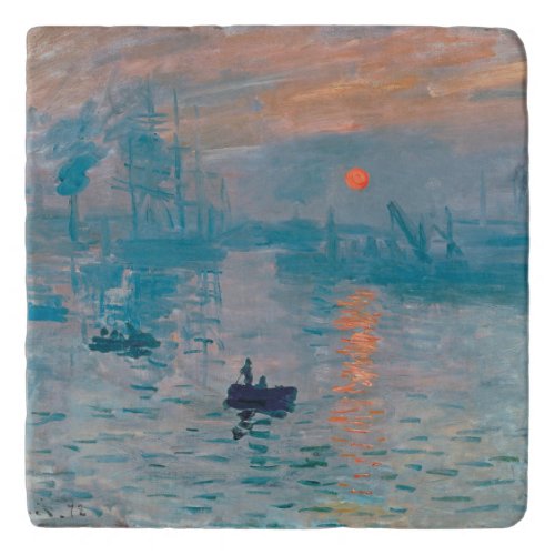 Claude Monet Impression Sunrise French Trivet