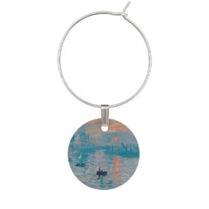Claude Monet Impression Sunrise French Wine Charm