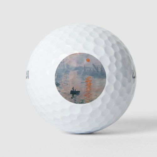 Claude Monet _ Impression Sunrise Golf Balls