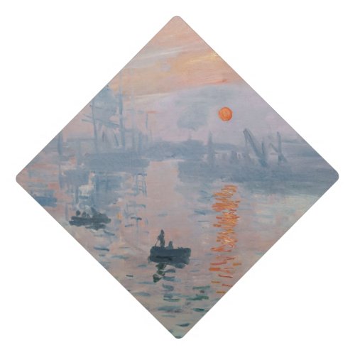 Claude Monet _ Impression Sunrise Graduation Cap Topper