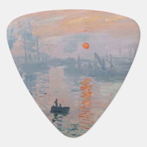 Claude Monet _ Impression Sunrise Guitar Pick