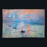 Claude Monet - Impression, Sunrise Kitchen Towel<br><div class="desc">Impression,  Sunrise (Impression,  Soleil levant) - Claude Monet,  Oil on canvas,  1872

Impression,  Sunrise depicts the port of Le Havre,  Monet's hometown.</div>