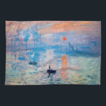 Claude Monet - Impression, Sunrise Kitchen Towel<br><div class="desc">Impression,  Sunrise (Impression,  Soleil levant) - Claude Monet,  Oil on canvas,  1872

Impression,  Sunrise depicts the port of Le Havre,  Monet's hometown.</div>