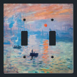 Claude Monet - Impression, Sunrise Light Switch Cover<br><div class="desc">Impression,  Sunrise (Impression,  Soleil levant) - Claude Monet,  Oil on canvas,  1872

Impression,  Sunrise depicts the port of Le Havre,  Monet's hometown.</div>