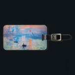 Claude Monet - Impression, Sunrise Luggage Tag<br><div class="desc">Impression,  Sunrise (Impression,  Soleil levant) - Claude Monet,  Oil on canvas,  1872

Impression,  Sunrise depicts the port of Le Havre,  Monet's hometown.</div>