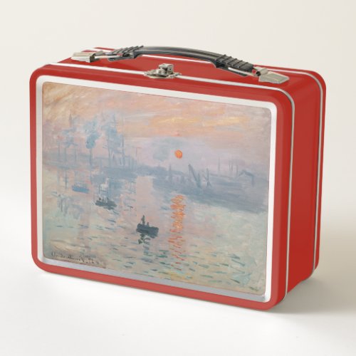 Claude Monet _ Impression Sunrise Metal Lunch Box