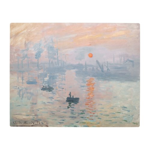 Claude Monet _ Impression Sunrise Metal Print
