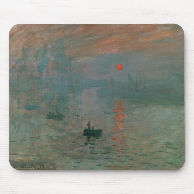 Claude Monet - Impression, Sunrise Mouse Pad (Front)