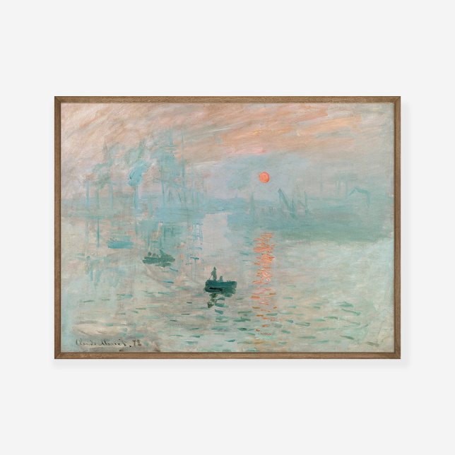 Claude Monet Impression Sunrise Painting Art Print (Creator Uploaded)