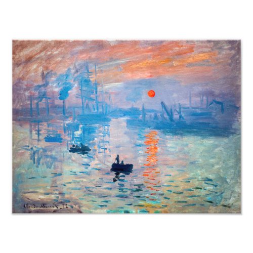 Claude Monet _ Impression Sunrise Photo Print