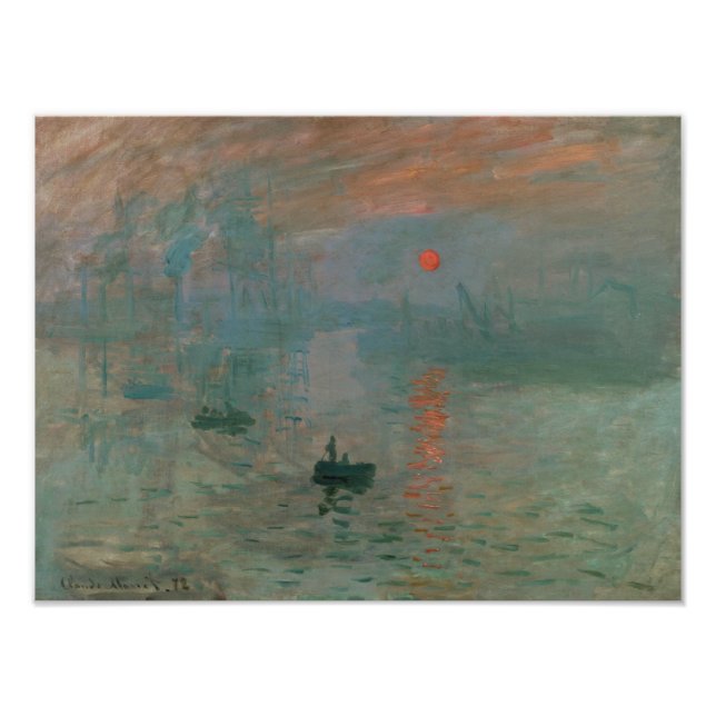 Claude Monet - Impression, Sunrise Photo Print (Front)