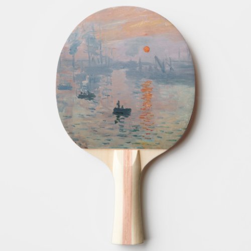 Claude Monet _ Impression Sunrise Ping Pong Paddle