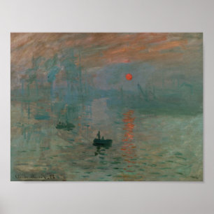 Claude Monet - Impression, Sunrise Poster