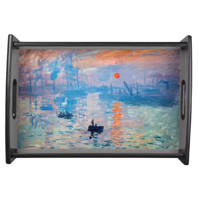Claude Monet - Impression, Sunrise Serving Tray (Front)