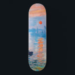 Claude Monet - Impression, Sunrise Skateboard<br><div class="desc">Impression,  Sunrise (Impression,  Soleil levant) - Claude Monet,  Oil on canvas,  1872

Impression,  Sunrise depicts the port of Le Havre,  Monet's hometown.</div>