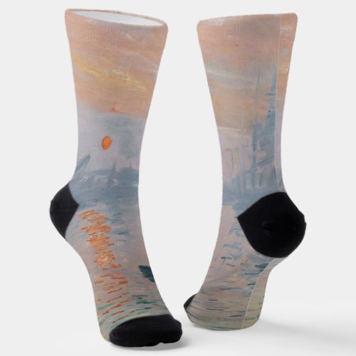 Claude Monet _ Impression Sunrise Socks