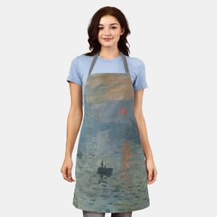 Claude Monet Impression Sunrise Soleil Levant Apron