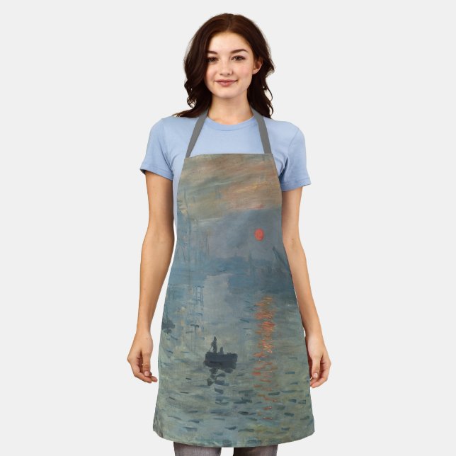Claude Monet Impression Sunrise Soleil Levant Apron (Worn)