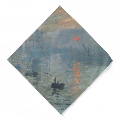 Claude Monet Impression Sunrise Soleil Levant Bandana