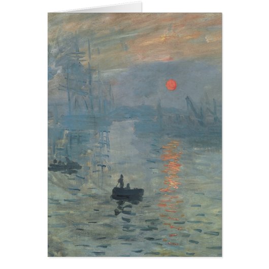 Claude Monet Impression Sunrise Soleil Levant Cards (Front)