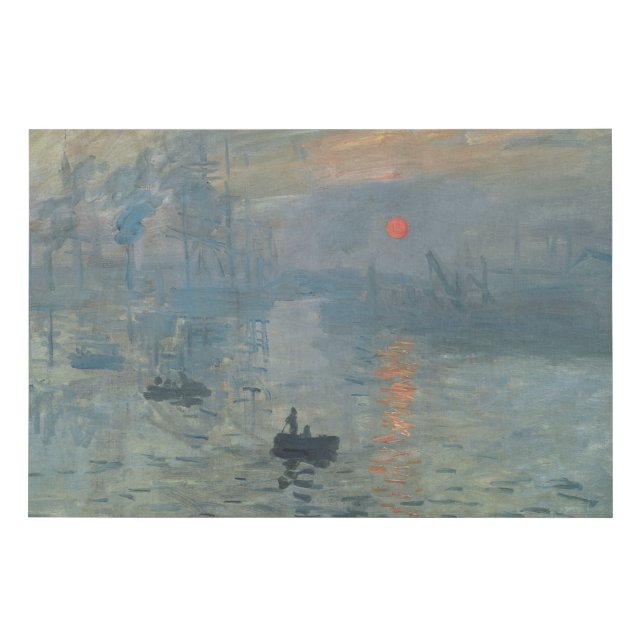 Claude Monet Impression Sunrise Soleil Levant Faux Canvas Print (Front)