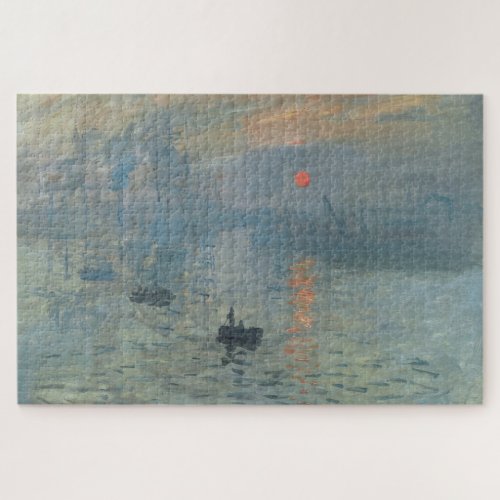 Claude Monet Impression Sunrise Soleil Levant Jigsaw Puzzle