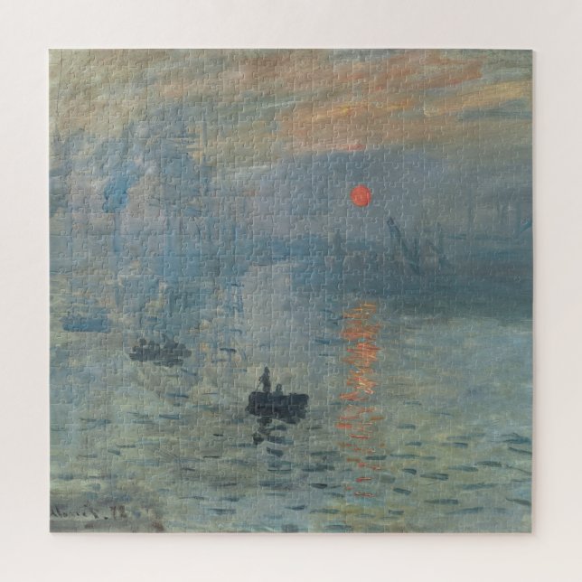 Claude Monet Impression Sunrise Soleil Levant Jigsaw Puzzle (Vertical)
