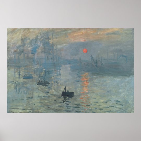 claude monet impression sunrise period