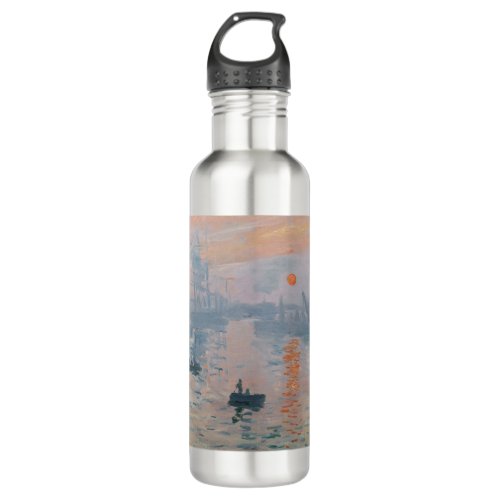 Claude Monet _ Impression Sunrise Stainless Steel Water Bottle