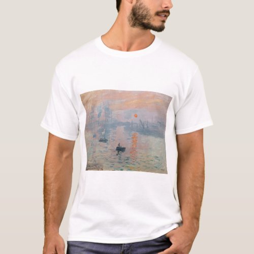 Claude Monet _ Impression Sunrise T_Shirt