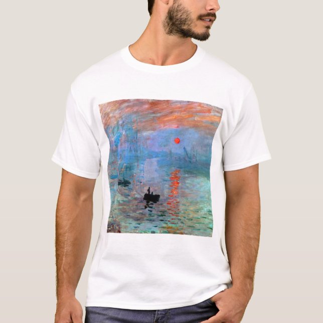 Claude Monet Impression Sunrise T-Shirt (Front)