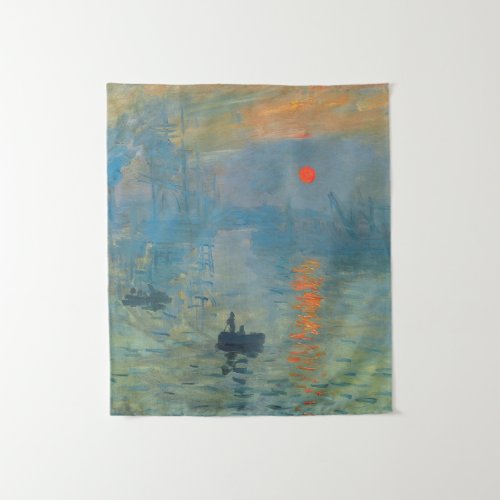 Claude Monet Impression Sunrise Tapestry