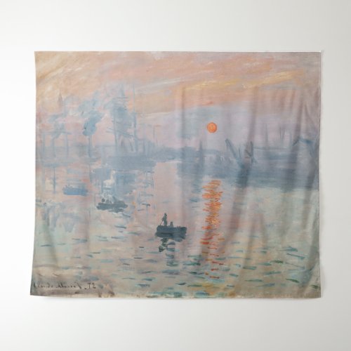 Claude Monet _ Impression Sunrise Tapestry