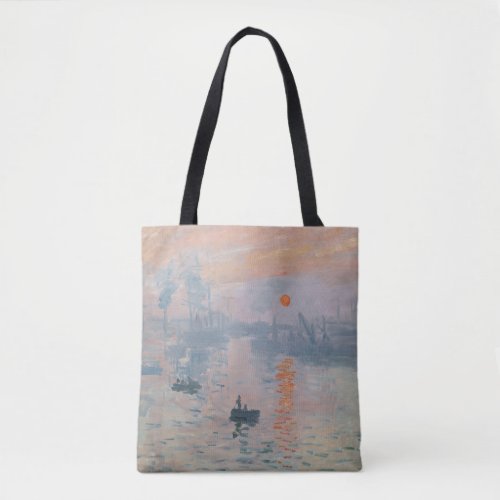 Claude Monet _ Impression Sunrise Tote Bag
