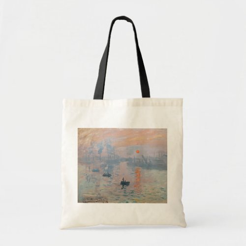 Claude Monet _ Impression Sunrise Tote Bag