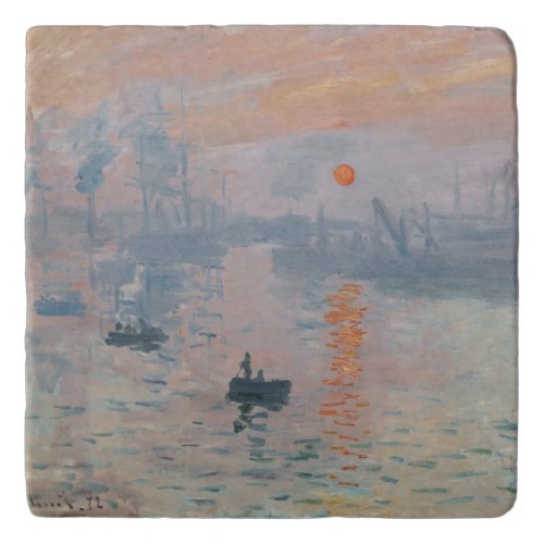 Claude Monet _ Impression Sunrise Trivet