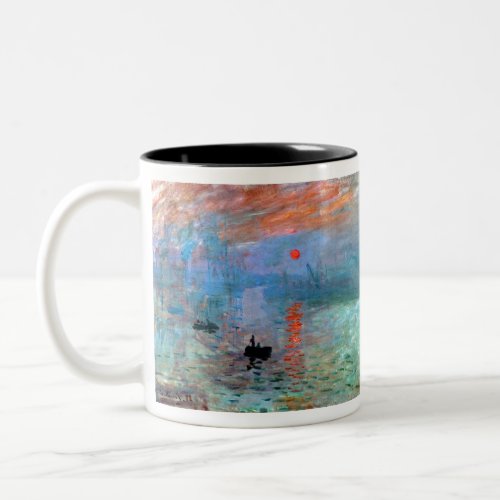 Claude Monet Impression Sunrise Two_Tone Coffee Mug