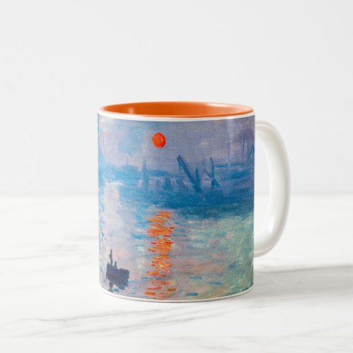 Claude Monet _ Impression Sunrise Two_Tone Coffee Mug