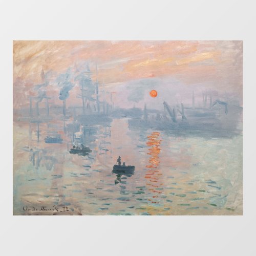 Claude Monet _ Impression Sunrise Wall Decal