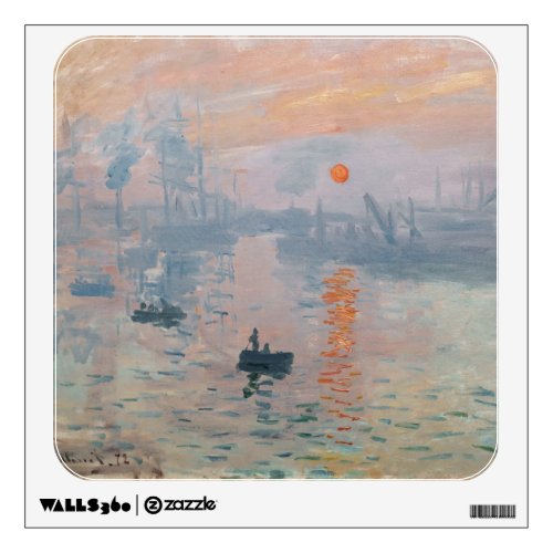 Claude Monet _ Impression Sunrise Wall Decal