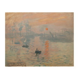 Claude Monet - Impression, Sunrise Wood Wall Art