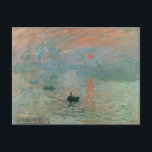 Claude Monet- Impressionism, Sunrise, Postcard<br><div class="desc">Claude Monet's famous painting,  Impressionism,  Sunrise,  1872.</div>