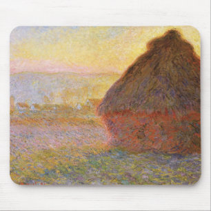 Claude Monet Impressionist Painting Graystaks I Mouse Pad
