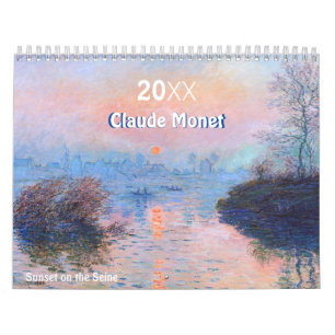 Claude Monet Impressionist River Paintings Calendar