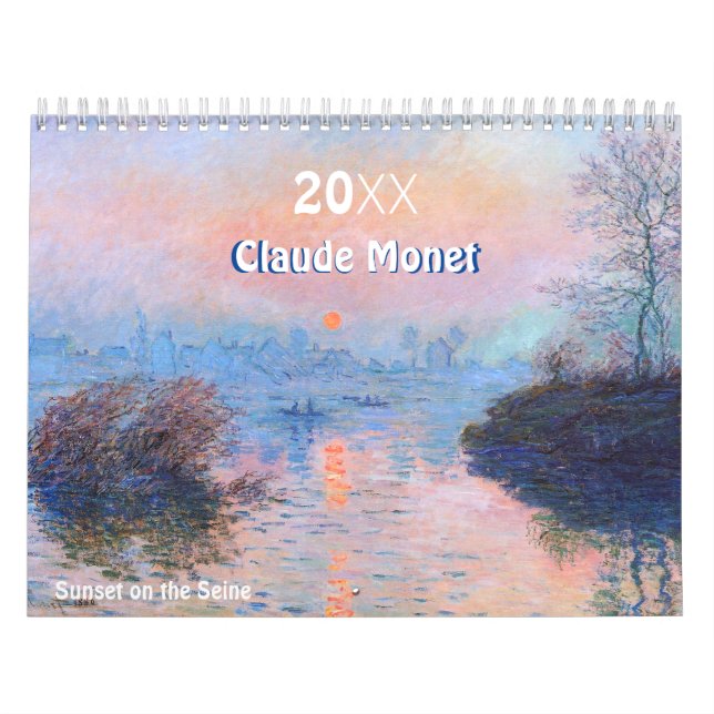 Claude Monet Impressionist River Paintings Calendar (Cover)