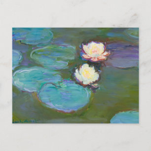 Claude Monet Impressionist Water Lillies Nympheas Holiday Postcard