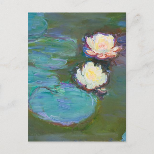 Claude Monet Impressionist Water Lillies Nympheas Postcard (Front)